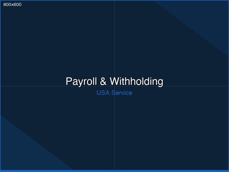 US payroll processing — W-2 and 941 forms